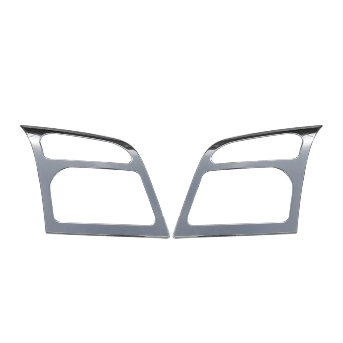 Ford Transit Connect Headlight Cover - Omac - Gloss Silver 2 Pcs - Chrome - '10-'13 Ford Transit Connect Headlight Cover - Omac - Gloss Silver 2 Pcs - Chrome - '10-'13